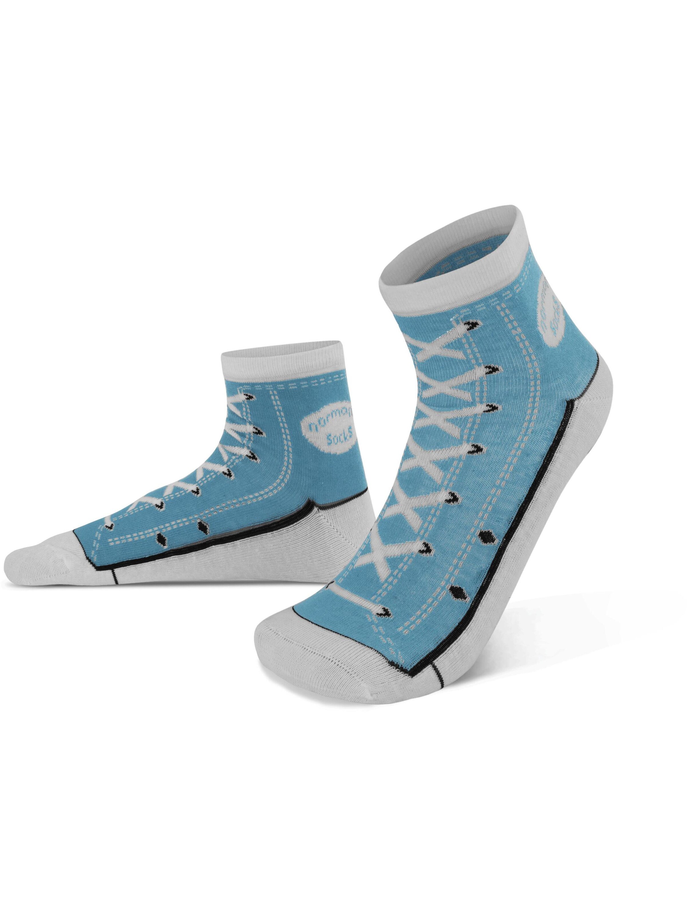 Chaussettes normani en bleu : devant