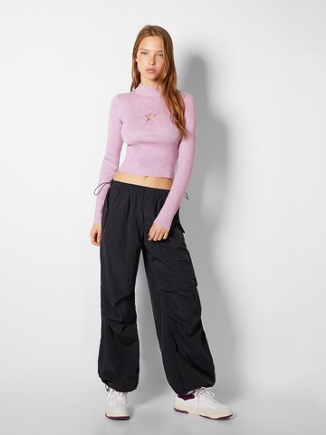 Pull-over Bershka en violet