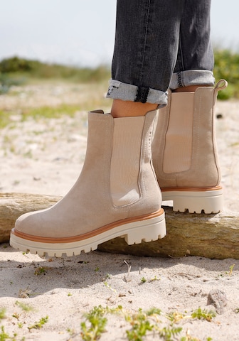 Elbsand Chelsea boots i beige