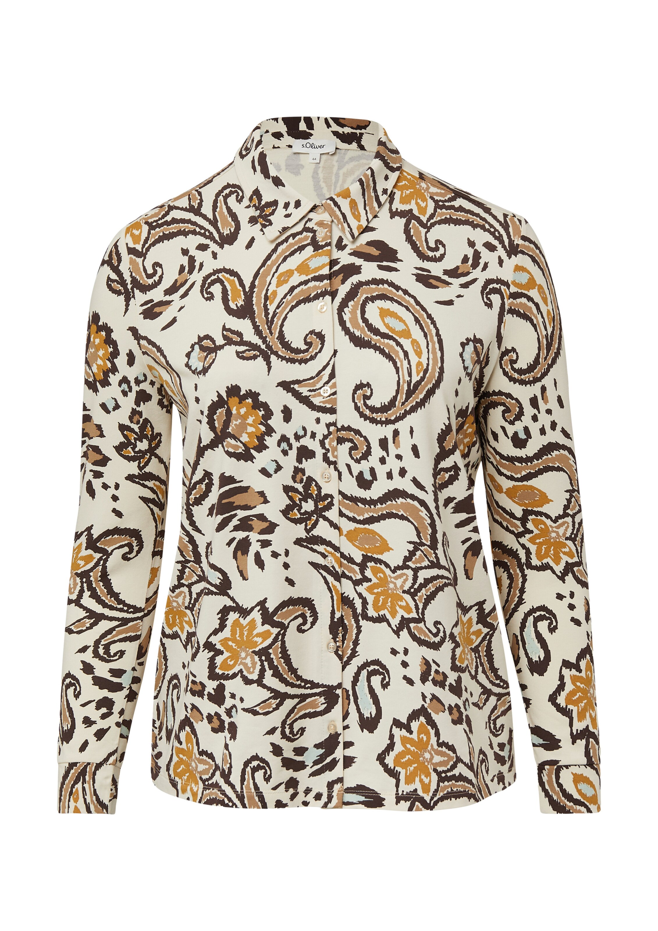 s.Oliver Red Label Plus Blouse in Beige: voorkant