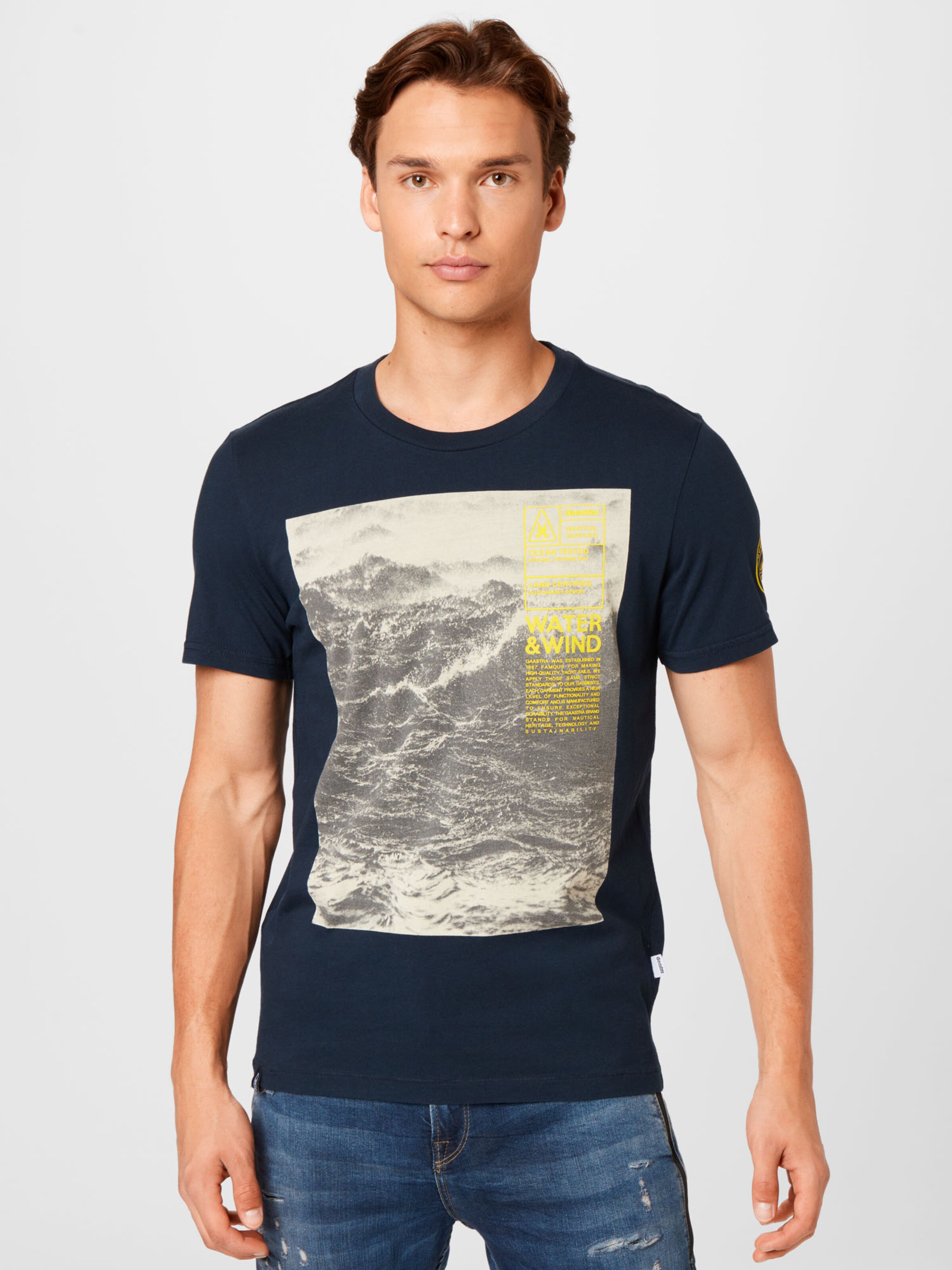 Männer Große Größen Gaastra T-Shirt 'WAVE' in Navy - WG76913