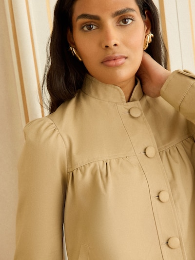 love & roses Φθινοπωρινό και ανοιξιάτικο μπουφάν σε ανοικτό καφέ, Άποψη προϊόντος