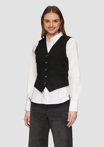 s.Oliver Vest in Black: front