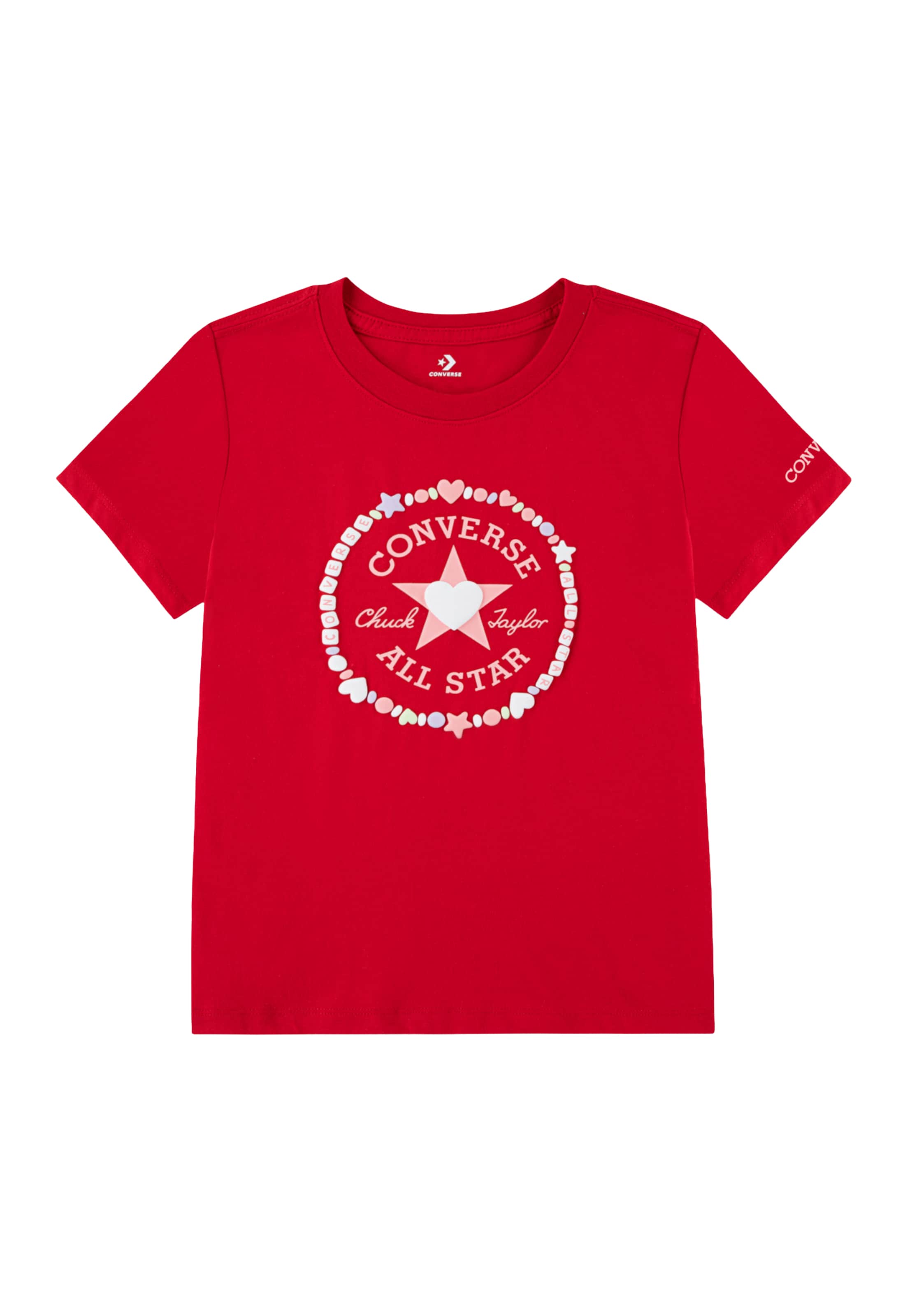 CONVERSE Bluser & t-shirts 'VALENTINE'S DAY HEART' i rød: forside