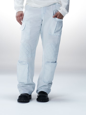 Luka Sabbat for ABOUT YOU Loose fit Cargo Pants 'Tamino' in White