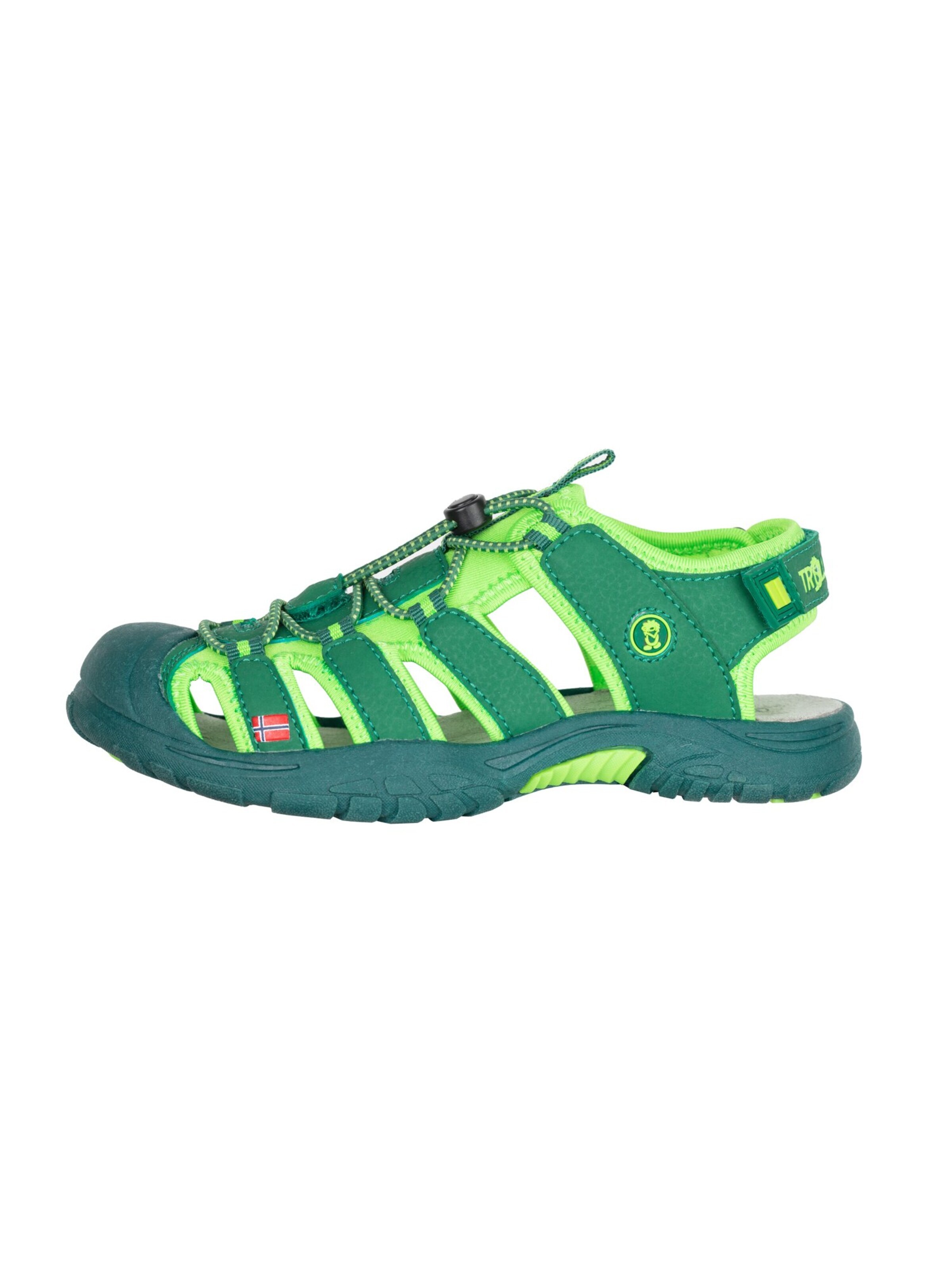 TROLLKIDS Sandals in Green: front