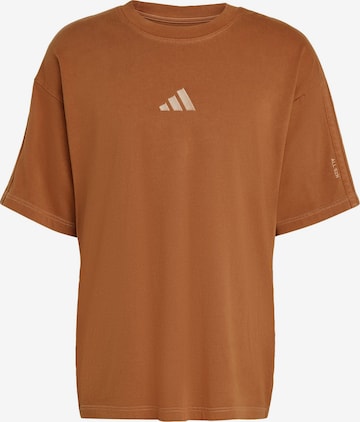 ADIDAS SPORTSWEAR Performance shirt in Brown: front
