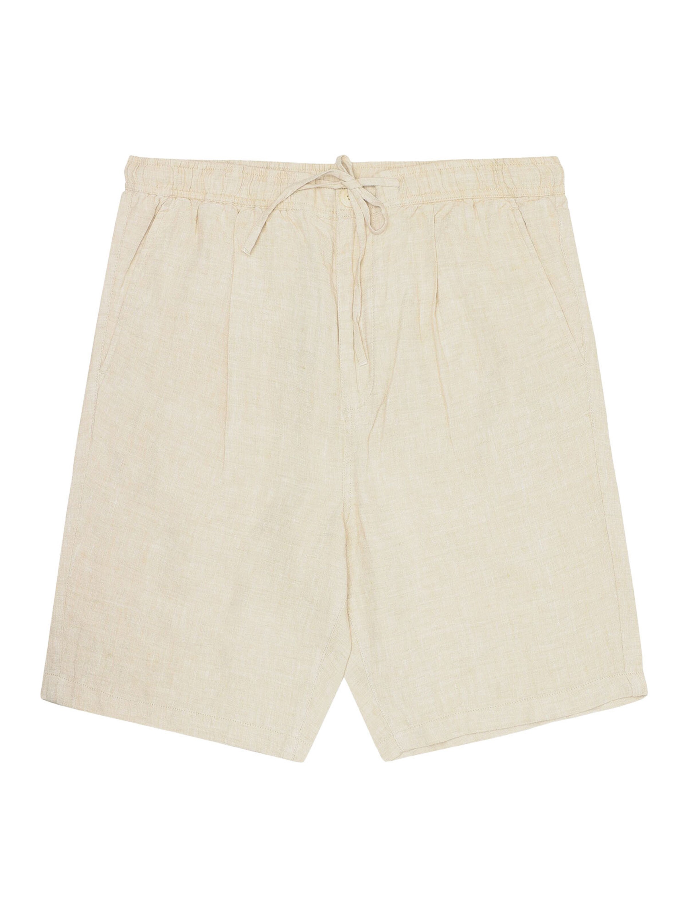 KnowledgeCotton Apparel Loosefit Shorts in Beige: Vorderseite