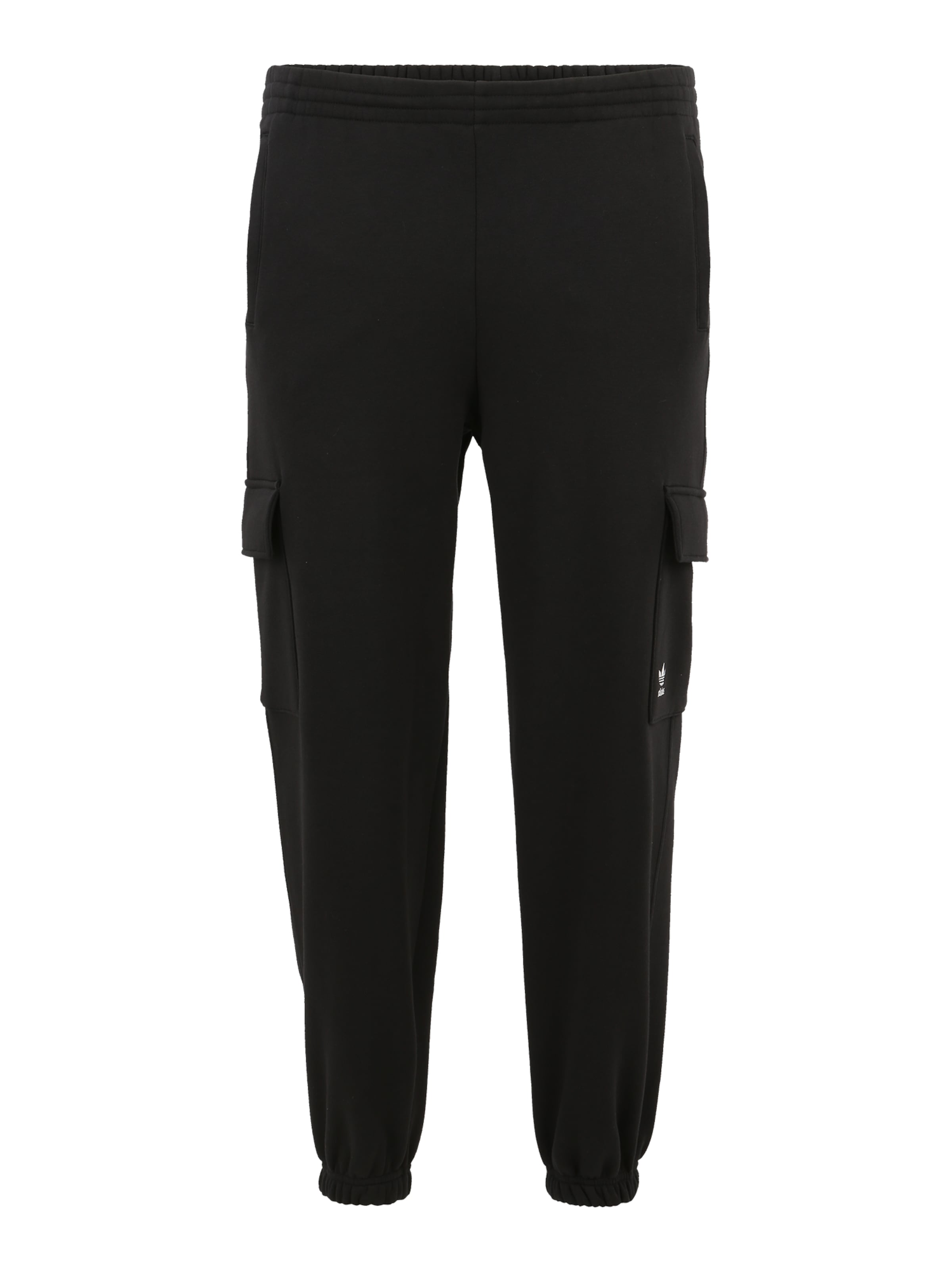 ADIDAS ORIGINALS Tapered Παντελόνι cargo 'Ess' σε μαύρο: μπροστά