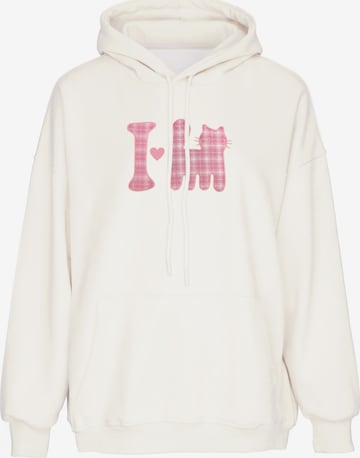 MYMO - Sudadera en blanco: frente