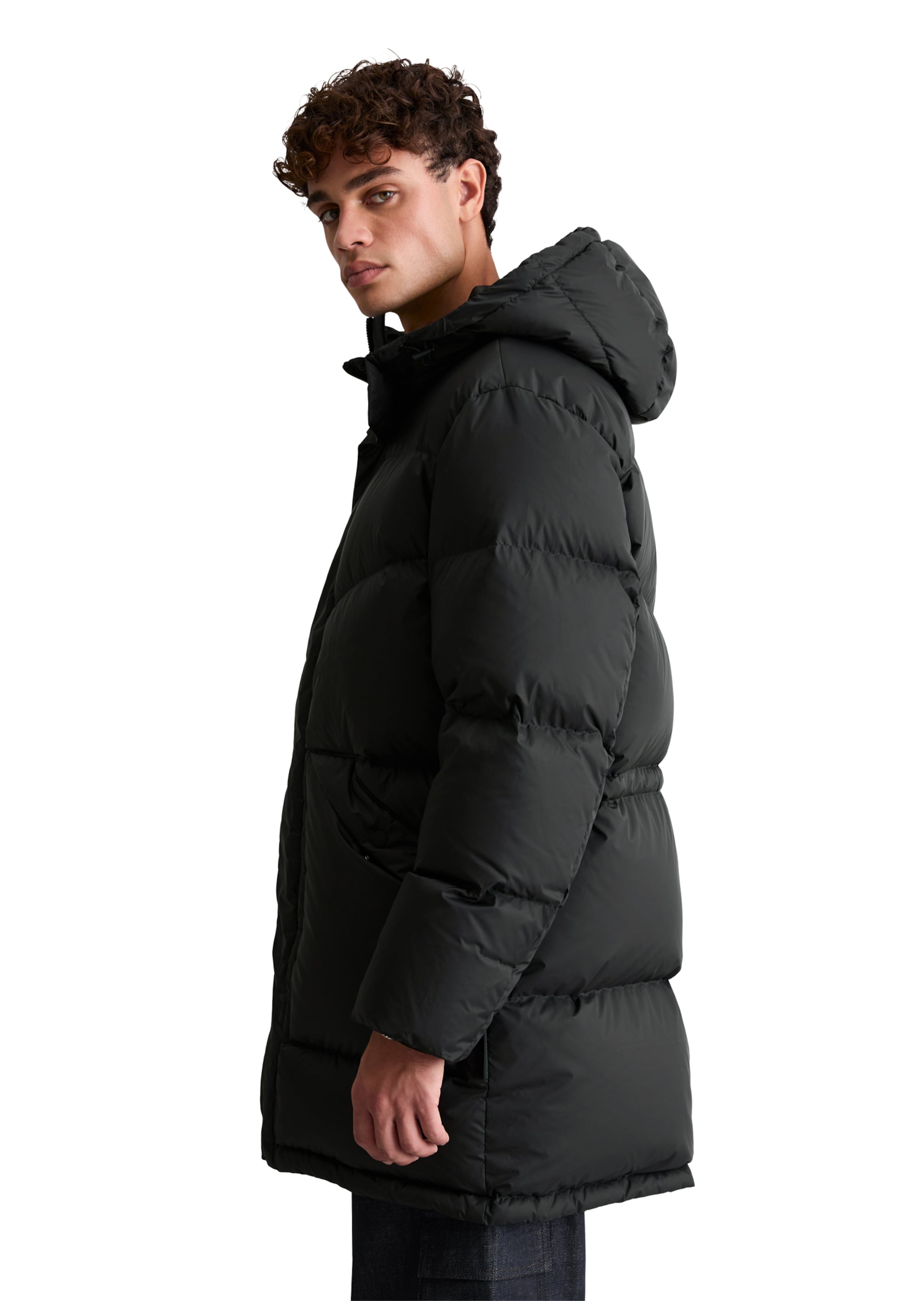 Marc O'Polo DENIM Wintermantel in Schwarz: Seite