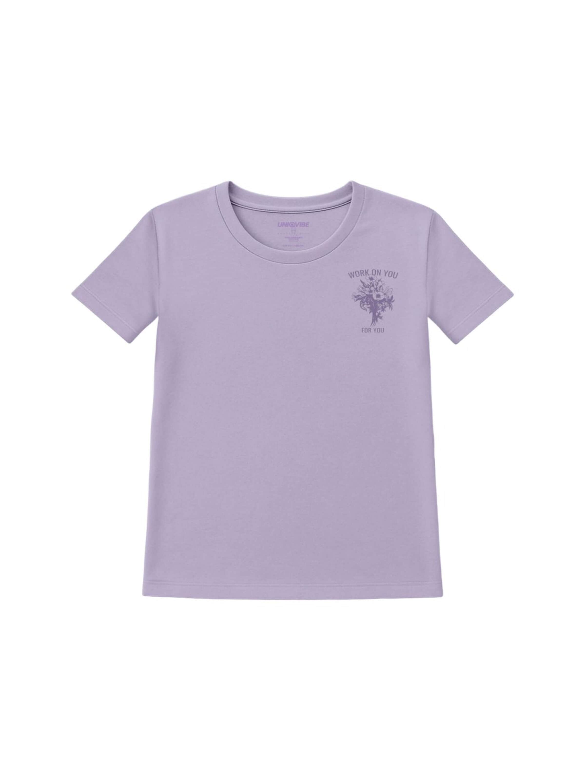 UNIQVIBE Shirt in Roze: voorkant