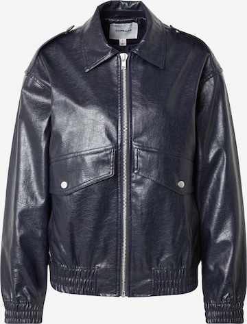 TOPSHOP Välikausitakki 'CARRY' värissä sininen: etupuoli