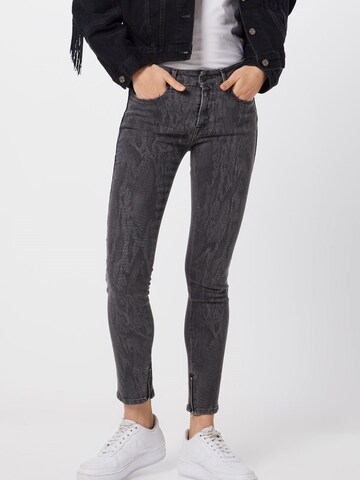 REPLAY Skinny Jeans 'New Luz' i grå: framsida