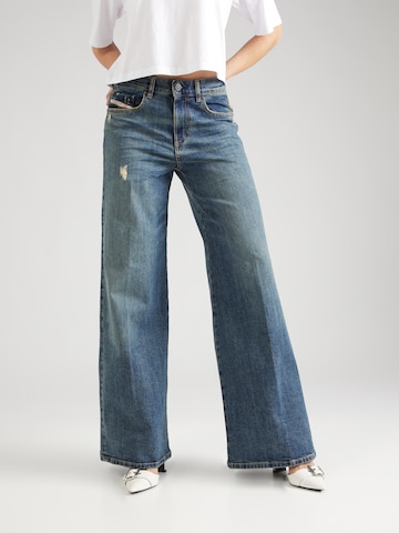DIESEL Wide Leg Jeans 'AKEMI' i blå: forside