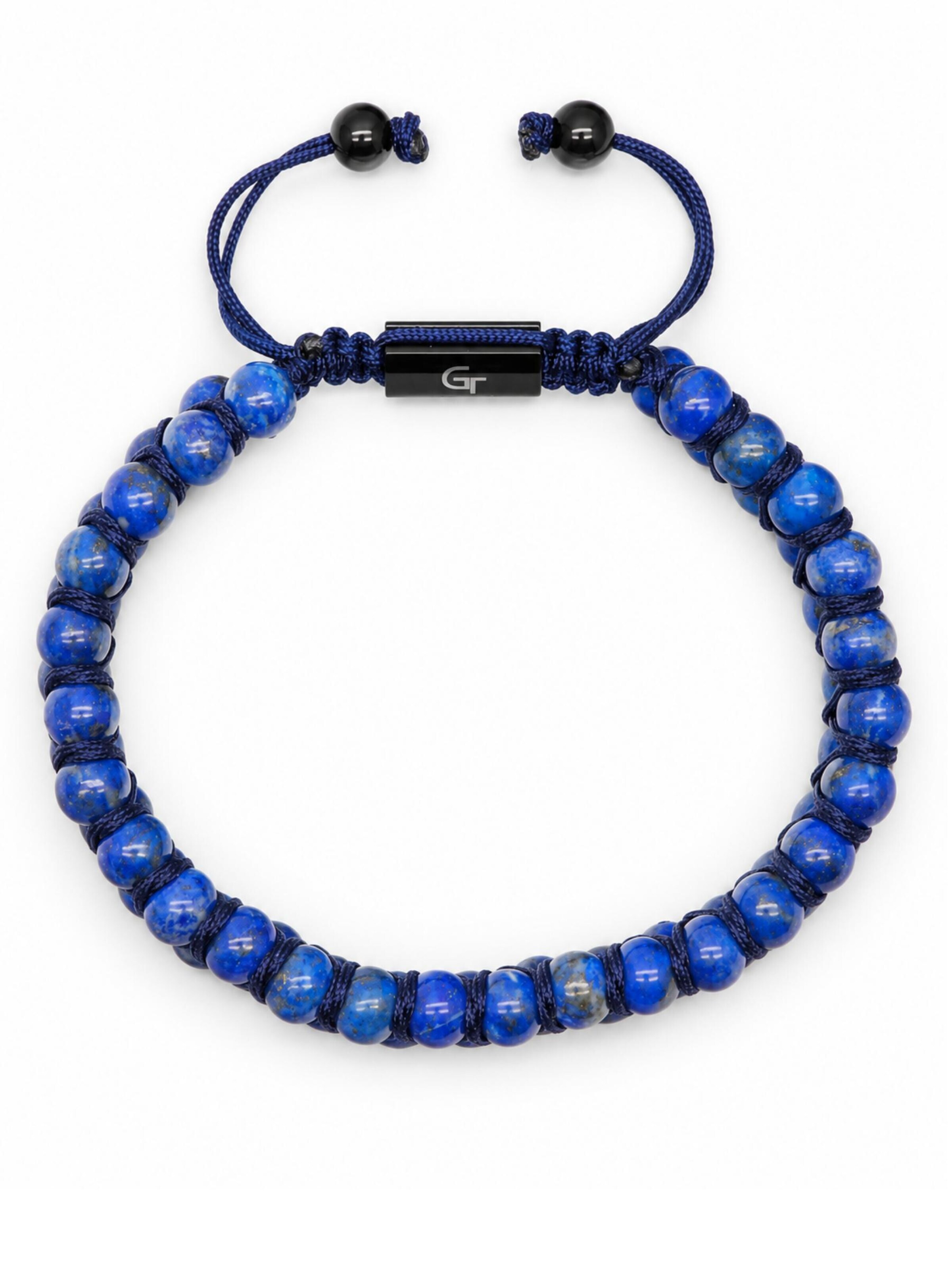 GT Collection Bransoletka 'Lapis Double-Row' w kolorze niebieski