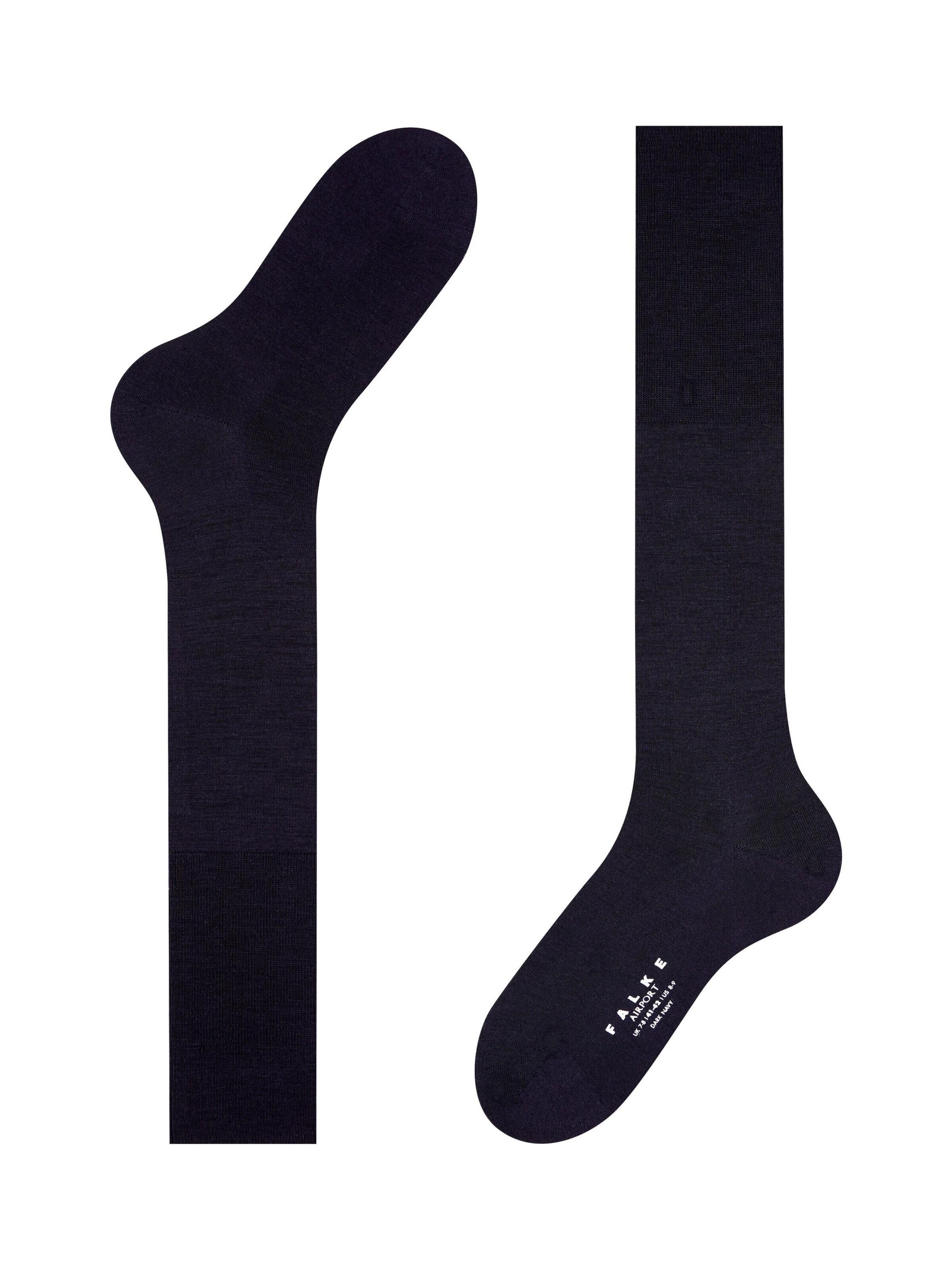FALKE Knee High Socks 'Airport' in Blue