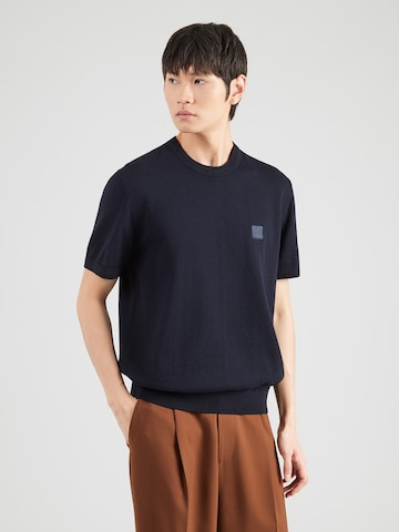 BOSS Pulóver 'Kanacho' - kék: elől