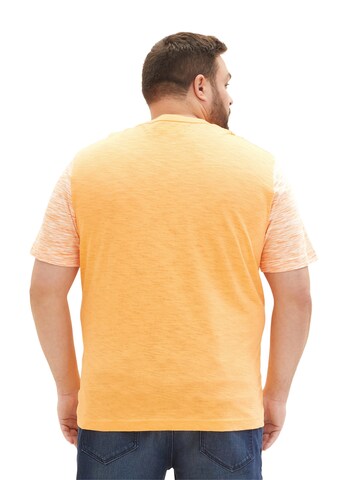 TOM TAILOR Men + T-Shirt in Orange