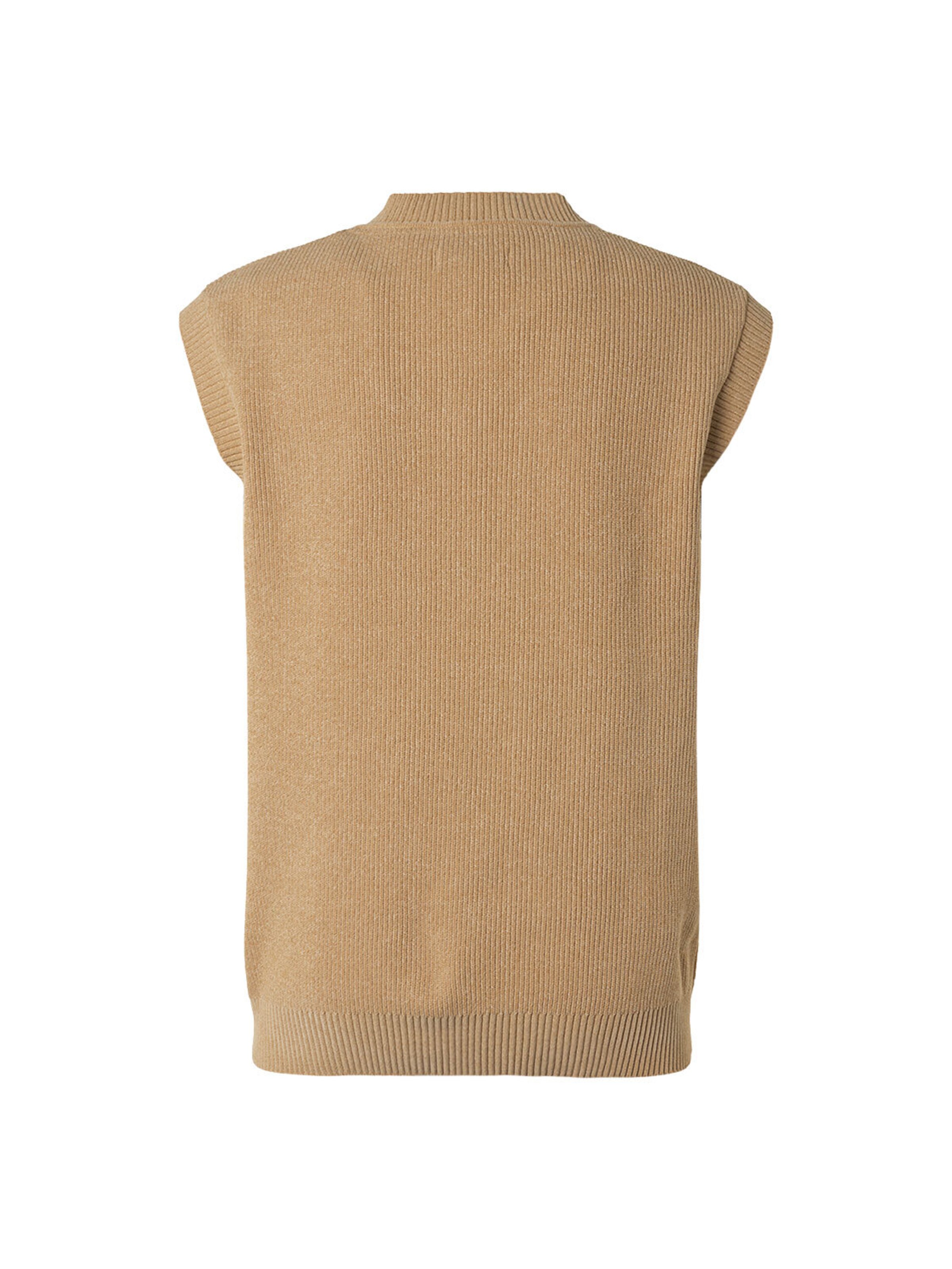 No Excess Sweater Vest in Beige