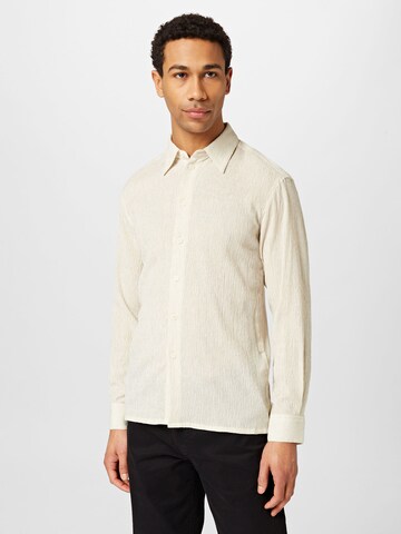 Soulland Regular fit Button Up Shirt in White: front