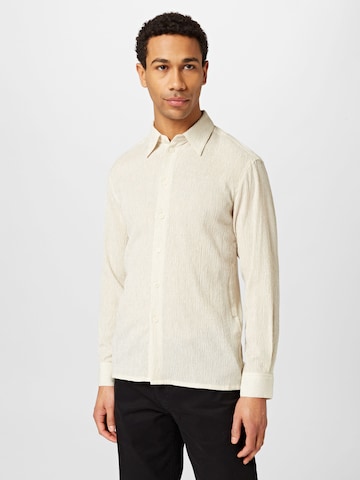 Regular fit Camicia di Soulland in bianco: frontale