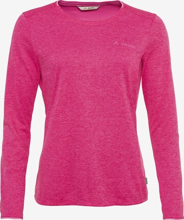 VAUDE Functioneel shirt 'Essential' in Roze: voorkant