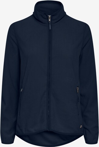 Oxmo Fleece Jacket 'Rikka' in Blue: front