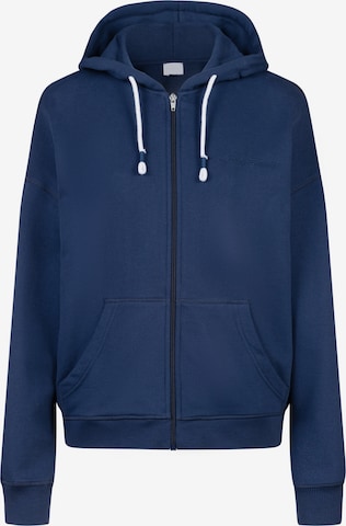 Veste de survêtement 'Mellow Cotton' Mey en bleu : devant