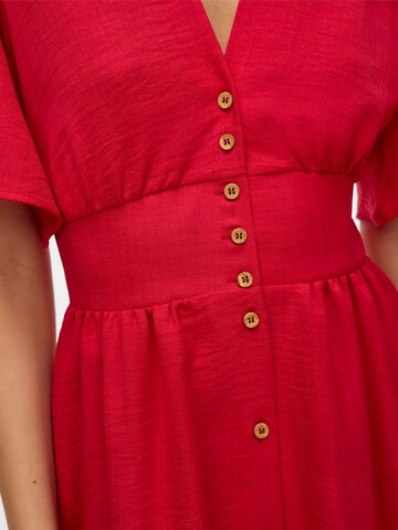 VERO MODA Shirt Dress 'VMMelaney' in Red