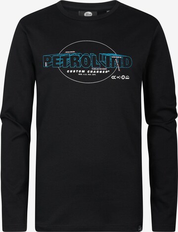 Petrol Industries Shirt 'Buffalo Grove' in Zwart: voorkant