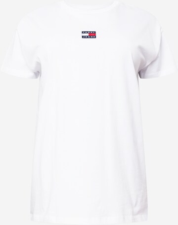 Tommy Jeans Curve - Camiseta en blanco: frente