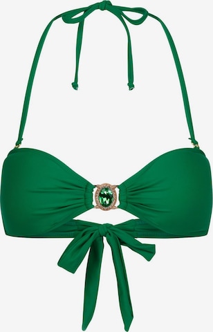 Moda Minx Bandeau Bikini Top 'Amour' in Green: front