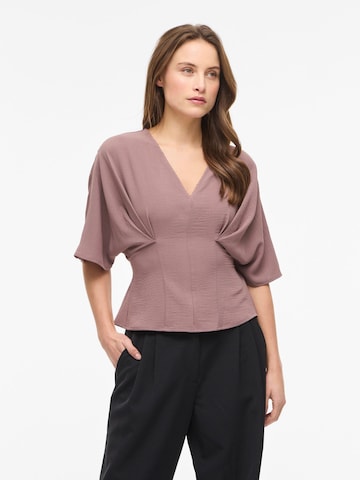 VILA Top 'VIRella' in Bruin: voorkant