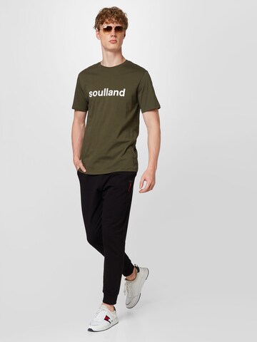 Soulland T-Shirt 'Chuck' in Grün