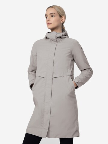 4F Outdoormantel in Grau: Vorderseite