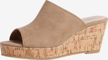 s.Oliver Pantolette in Beige: predná strana