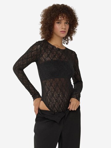 Hiccup Shirt Bodysuit in Black