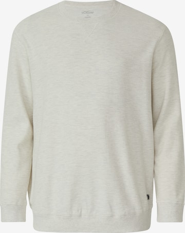 s.Oliver Men Big Sizes Sweatshirt in Beige: Vorderseite