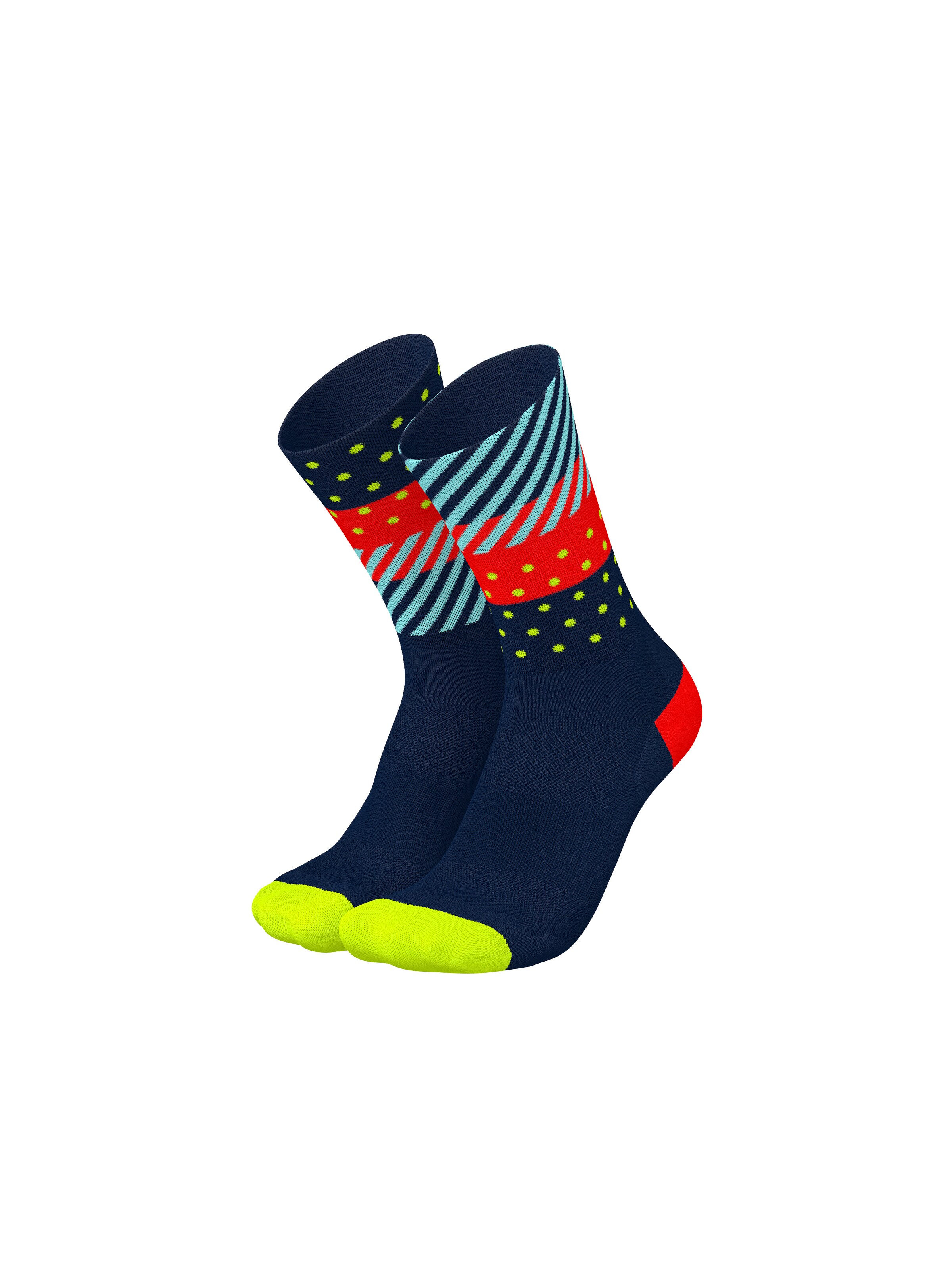 INCYLENCE Athletic Socks 'WILDNESS' in Blue: front