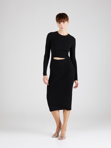 DIESEL Knitted dress 'PELAGOS' in Black: front