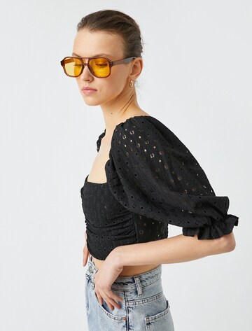 Koton Bluse in Schwarz