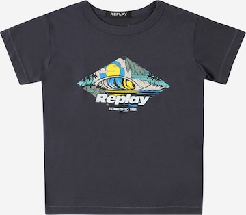 REPLAY & SONS Koszulka w kolorze niebieski: przód