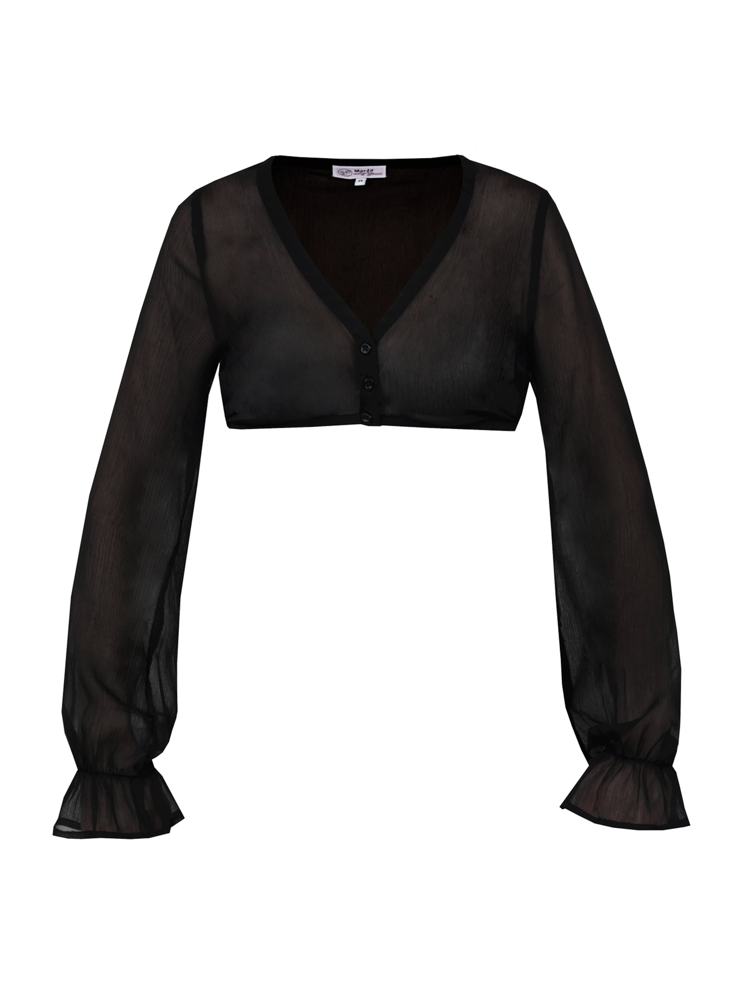 MARJO Blúzka 'Arnstein' - Čierna: predná strana