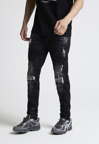 Alessandro Zavetti - Tapered Calças de ganga 'DAMIANO 2.0' em preto