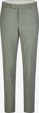 HECHTER PARIS Slim fit Pleated Pants in Green: front