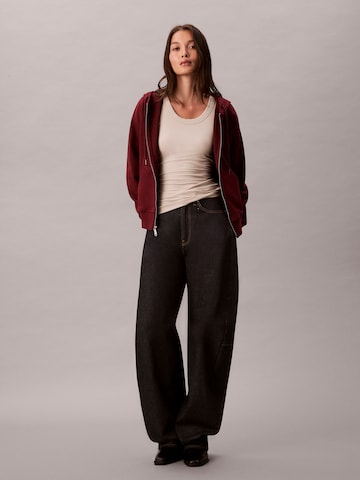Giacca di felpa di Calvin Klein Jeans in rosso