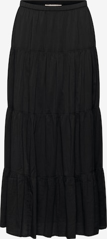 SOAKED IN LUXURY Rok 'Runa' in Zwart: voorkant