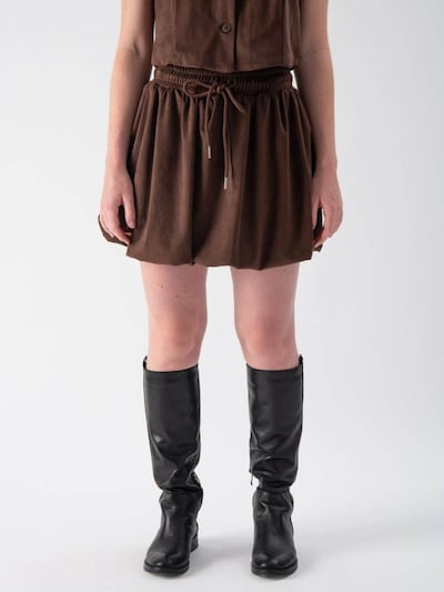 MND Skirt 'Suede balloon skirt' in Chestnut brown, Item view