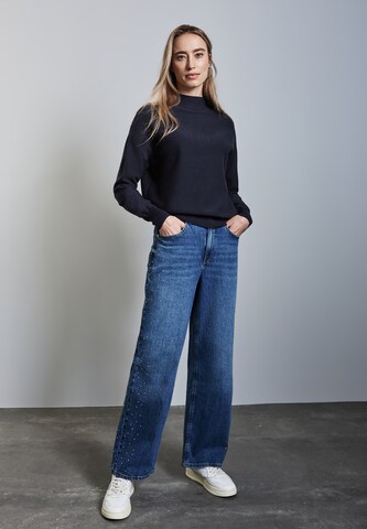 STREET ONE Pullover mit Turtleneck in Blau
